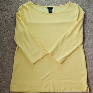 Ann Taylor yellow top - like new